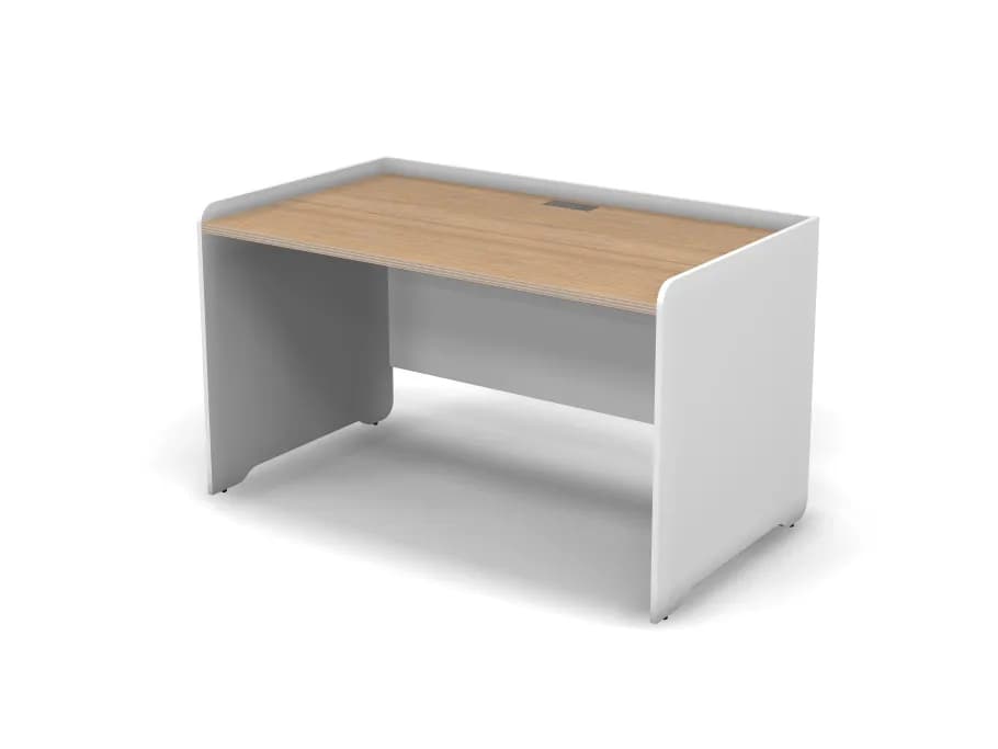 Стол для персонала Ergoline - стол прямой с низким экраном 141.2x80x82.2