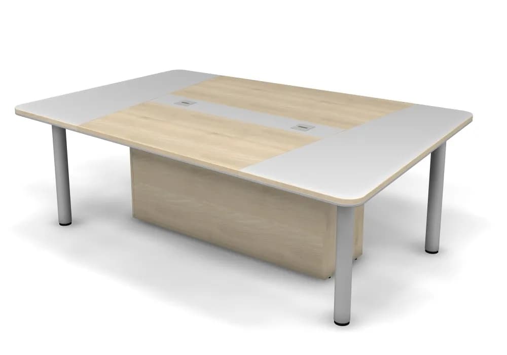 Smartex Стол для заседаний с комбинированной столешницей 240x162,5x76,2