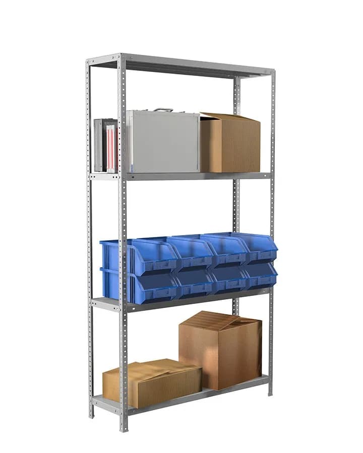 Металлический стеллаж Стеллаж MS Standart 4 полки 100x40x200