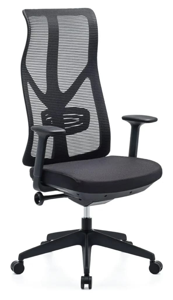 Кресло King-11 (Кинг-11) Синхрокомфорт, 150 кг, Черный