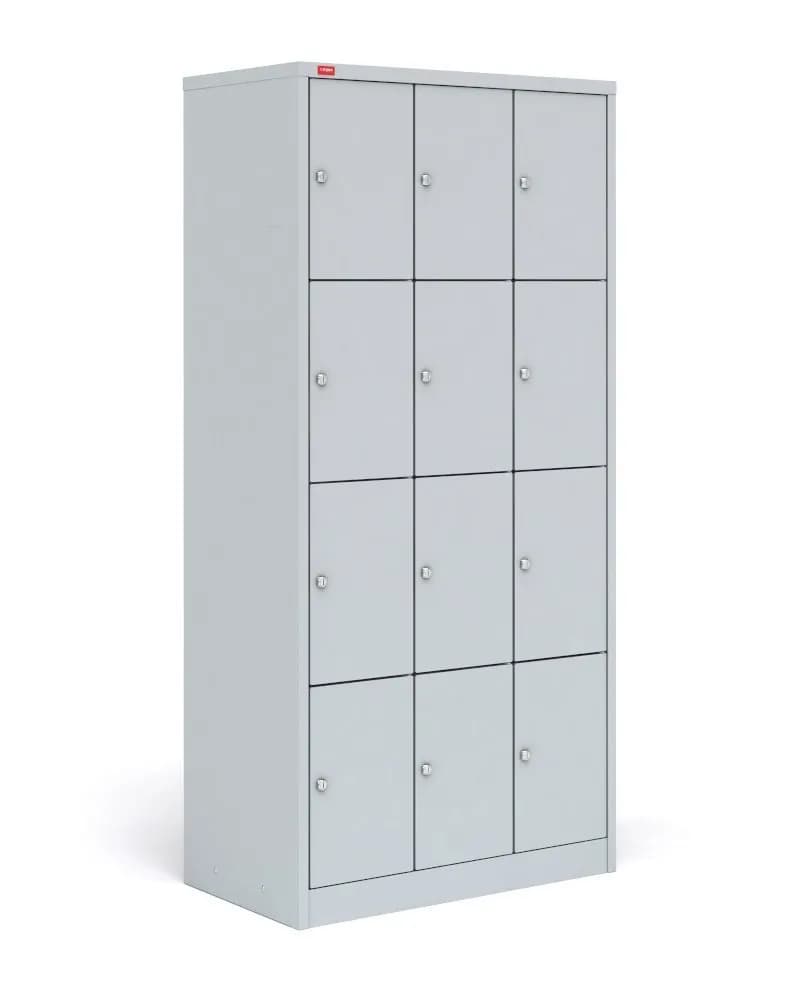 Шкаф для сумок (3 секции по 4 отделения), 90x50x186