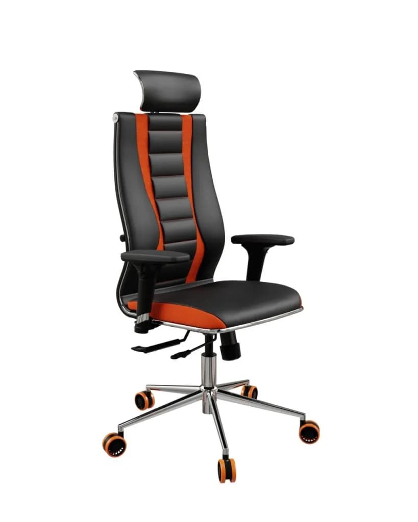 Кресло ErgoLife SynchroSit 10 B2-160D — X2+Extra Черный-Оранжевый