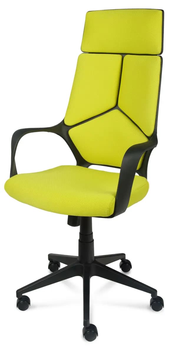 Компьютерное кресло IQ black, салатовый