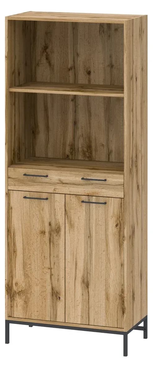 Gloss Шкаф полуоткрытый с ящиком 72x38x183