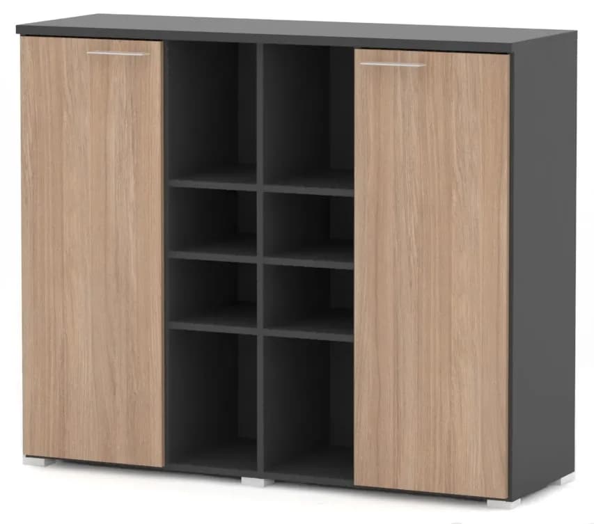 Folder Шкаф 3 уровня, задняя стенка ЛДСП, 130x42x108