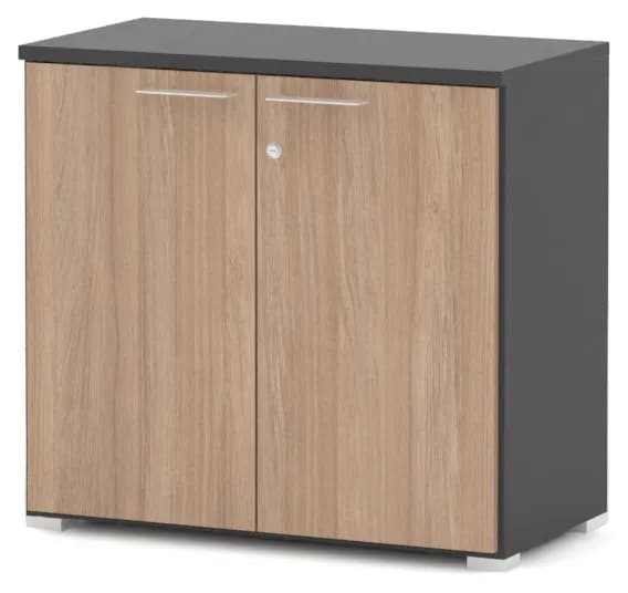 Folder Шкаф широкий низкий с замком, ЛДСП, 80x42x74